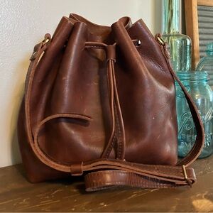 Portland Handmade Leather Bucket Bag